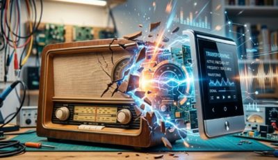 Ilustrasi radio adaptasi dengan industri - Hari Radio Nasional
