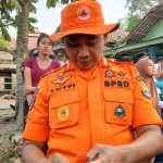 Kepala BPBD Provinsi Banten memberikan keterangan terkait situasi pascaerupsi Gunung Anak Krakatau