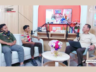 Suasana talkshow perwakilan panitia Lokabhara II 2026 membahas ajang lomba Pramuka dan Saka Bhayangkara di UMN