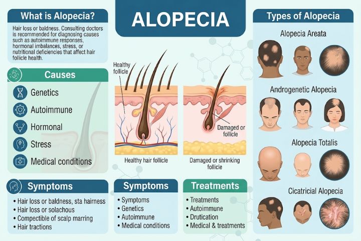 Edukasi medis mengenai penyebab alopesia dan cara mengatasi rambut rontok di program Suara untuk Negeri