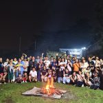 Jemaat GAB CWCC berkumpul bersama dalam ibadah syukur retreat perayaan HUT ke-6 di kawasan Puncak Bogor