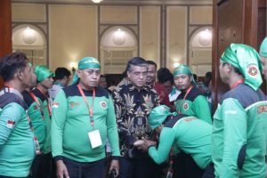 Menaker Yassierli menghadiri Munas FSP KEP KSPI bahas implementasi UU Pelindungan Ketenagakerjaan liputan Radio Tangerang Heartline FM