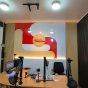 Studio baru Heartline 91.7 FM Lampung dengan desain modern dan akustik optimal